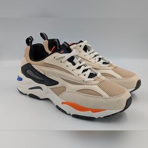 FILA V94M Low Retro Runner – Men’s 10 – Tan / Cream / Gum – New in Box